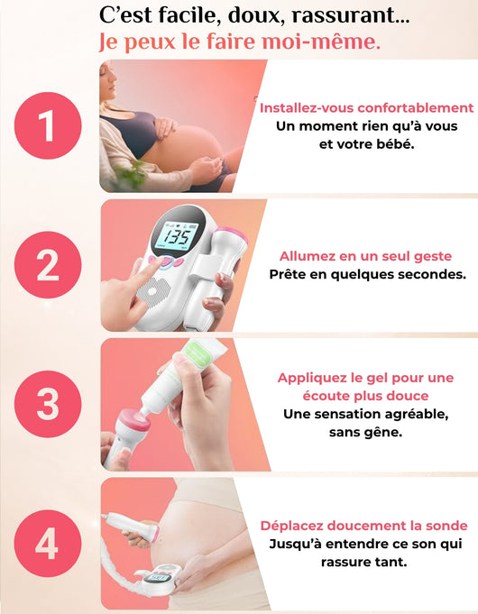 Doppler fœtal – Un moment d’écoute privilégié avec bébé